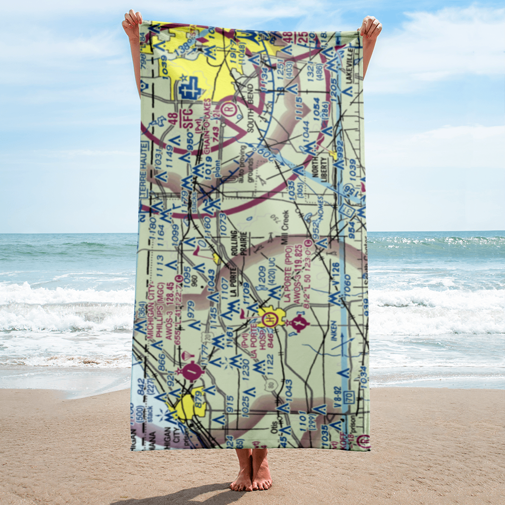 Cummings Field (45II) VFR Sectional Towel 