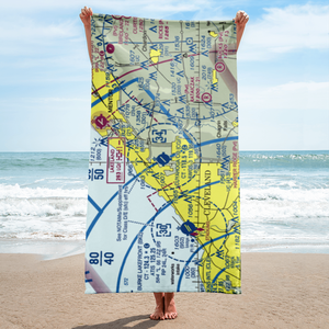 Cuyahoga County Airport (CGF) VFR Sectional Towel