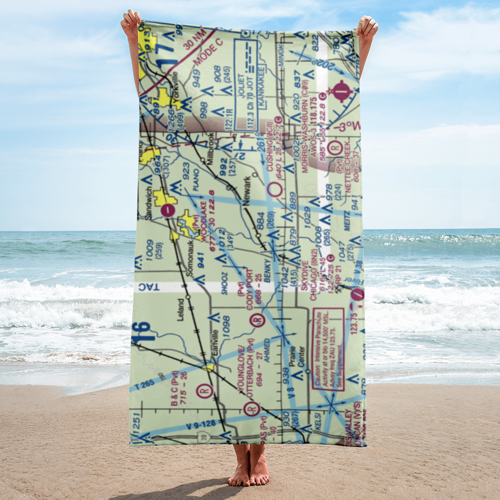 Cwian Field (2LL1) VFR Sectional Towel 