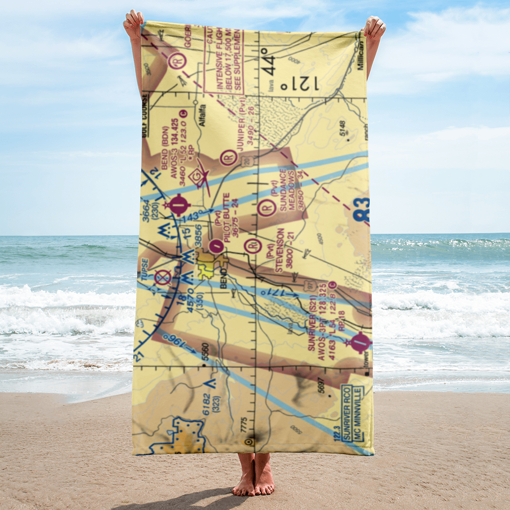 D M Stevenson Ranch Airport (OR30) VFR Sectional Towel 