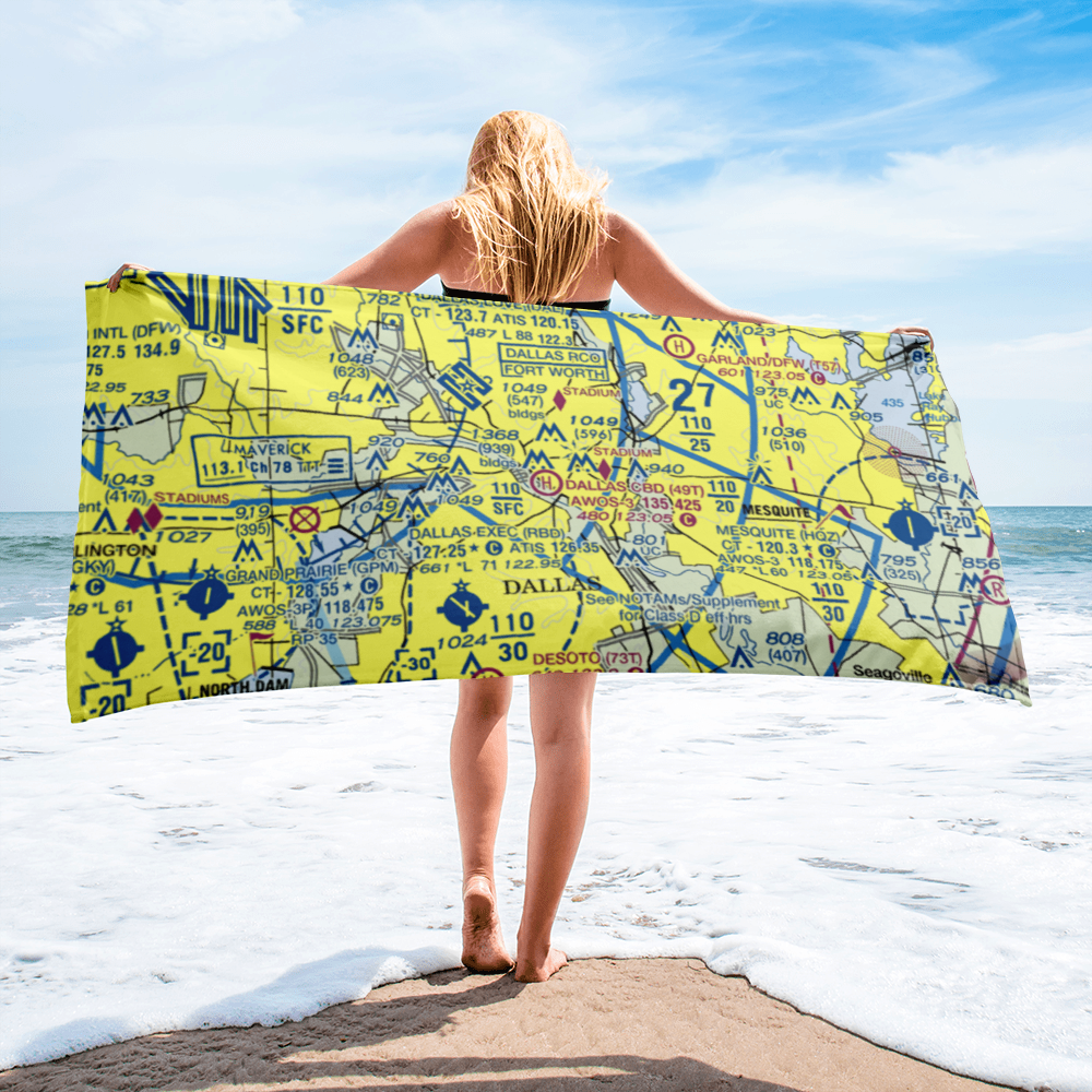 Dallas Cbd Vertiport Heliport (49T) VFR Sectional Towel 