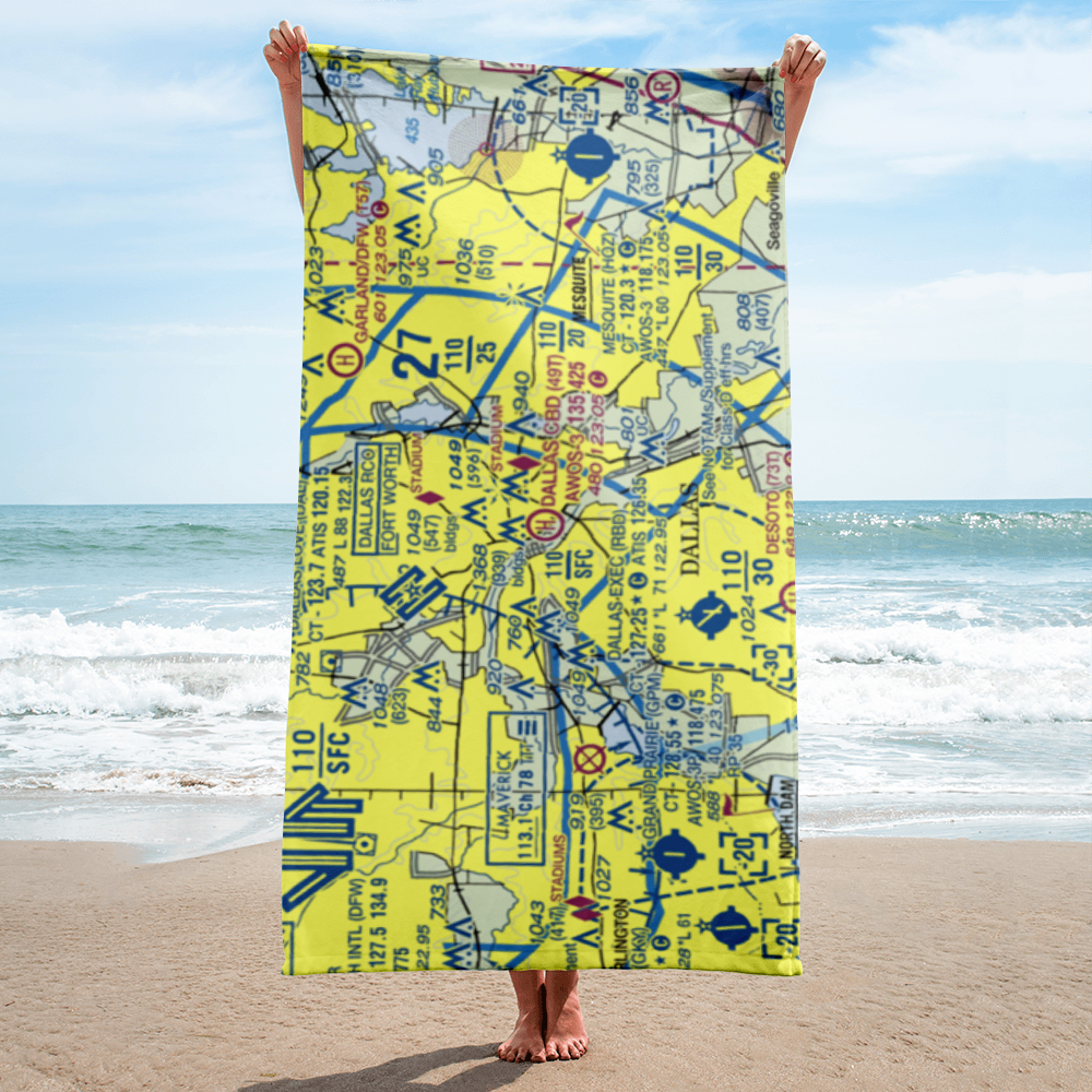 Dallas Cbd Vertiport Heliport (49T) VFR Sectional Towel 