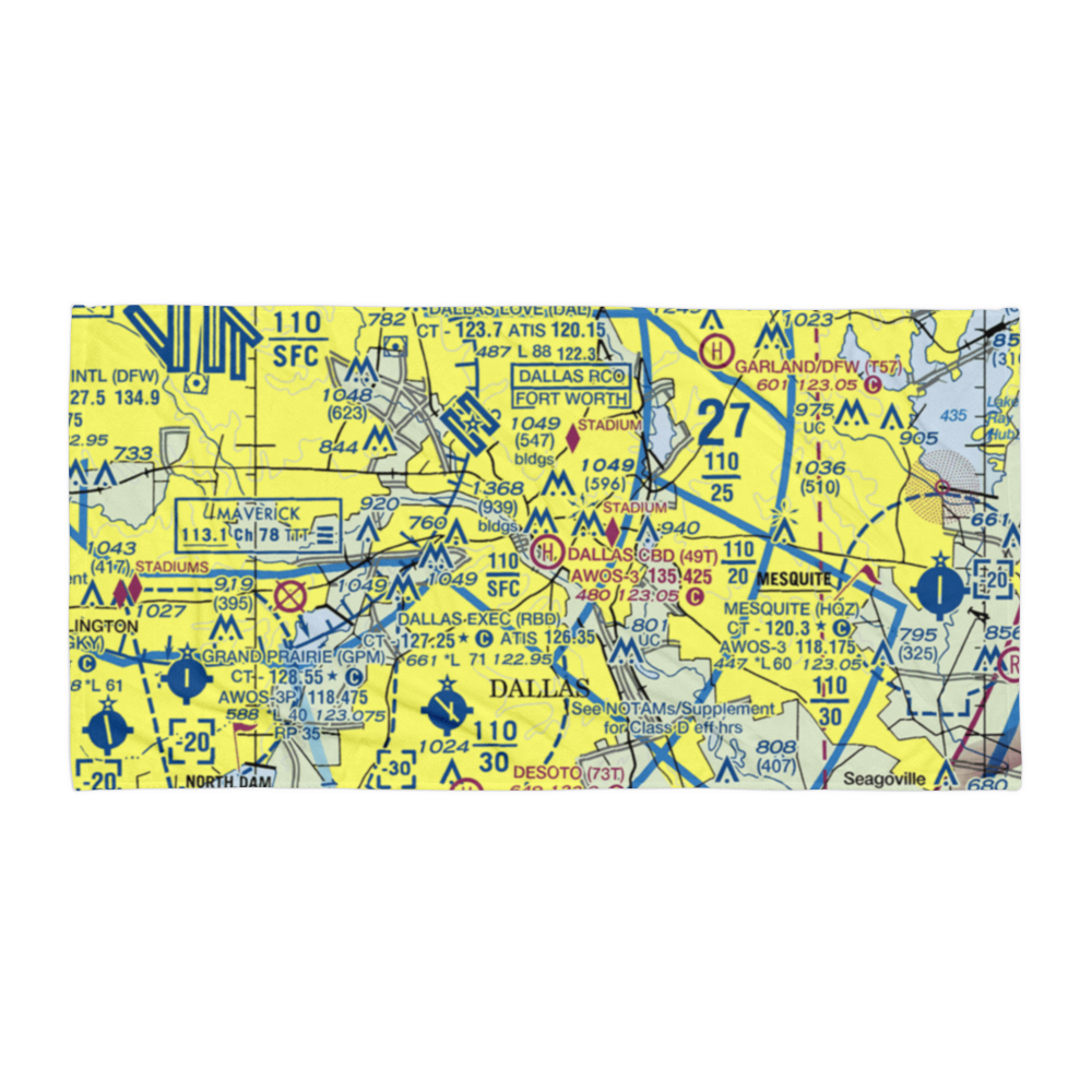 Dallas Cbd Vertiport Heliport (49T) VFR Sectional Towel 
