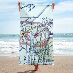 Dare County Regional Airport (MQI) VFR Sectional Towel
