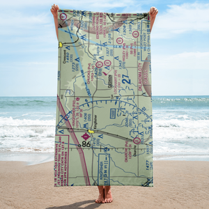 Dave's Place Airport (1OK1) VFR Sectional Towel