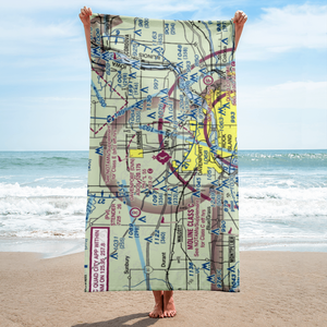 Davenport Municipal Airport (DVN) VFR Sectional Towel