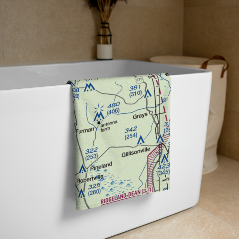 Davis Airport (SC12) VFR Sectional Towel 