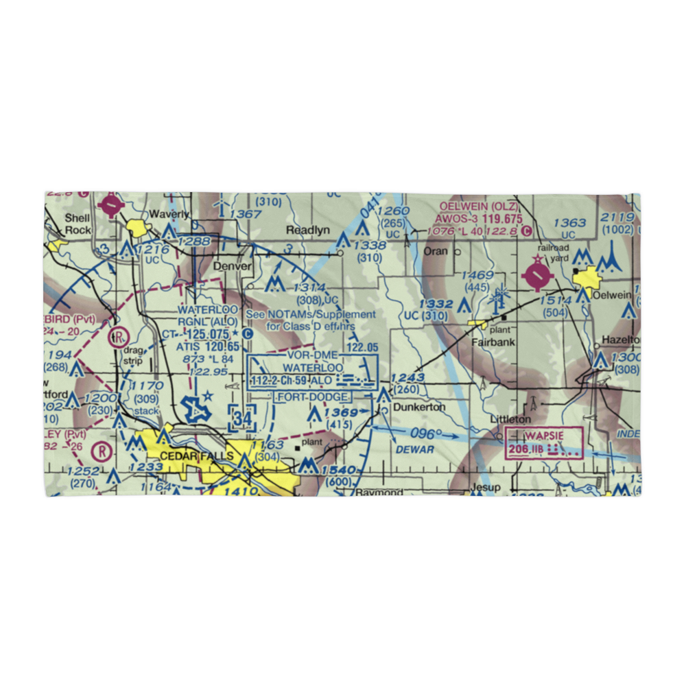 Davis Field (6IA5) VFR Sectional Towel 