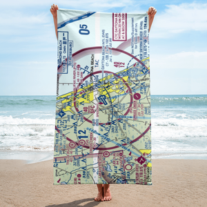 Daytona Beach International Airport (DAB) VFR Sectional Towel