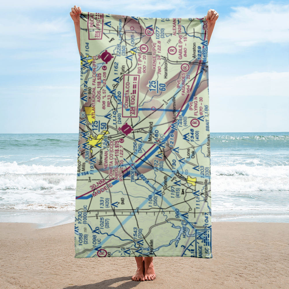 Dbaks Airport (91GA) VFR Sectional Towel 