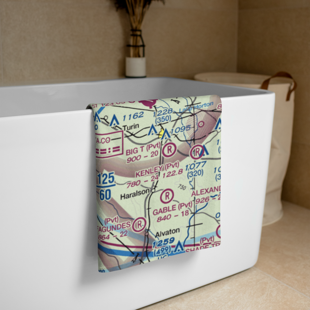 Dbaks Airport (91GA) VFR Sectional Towel 