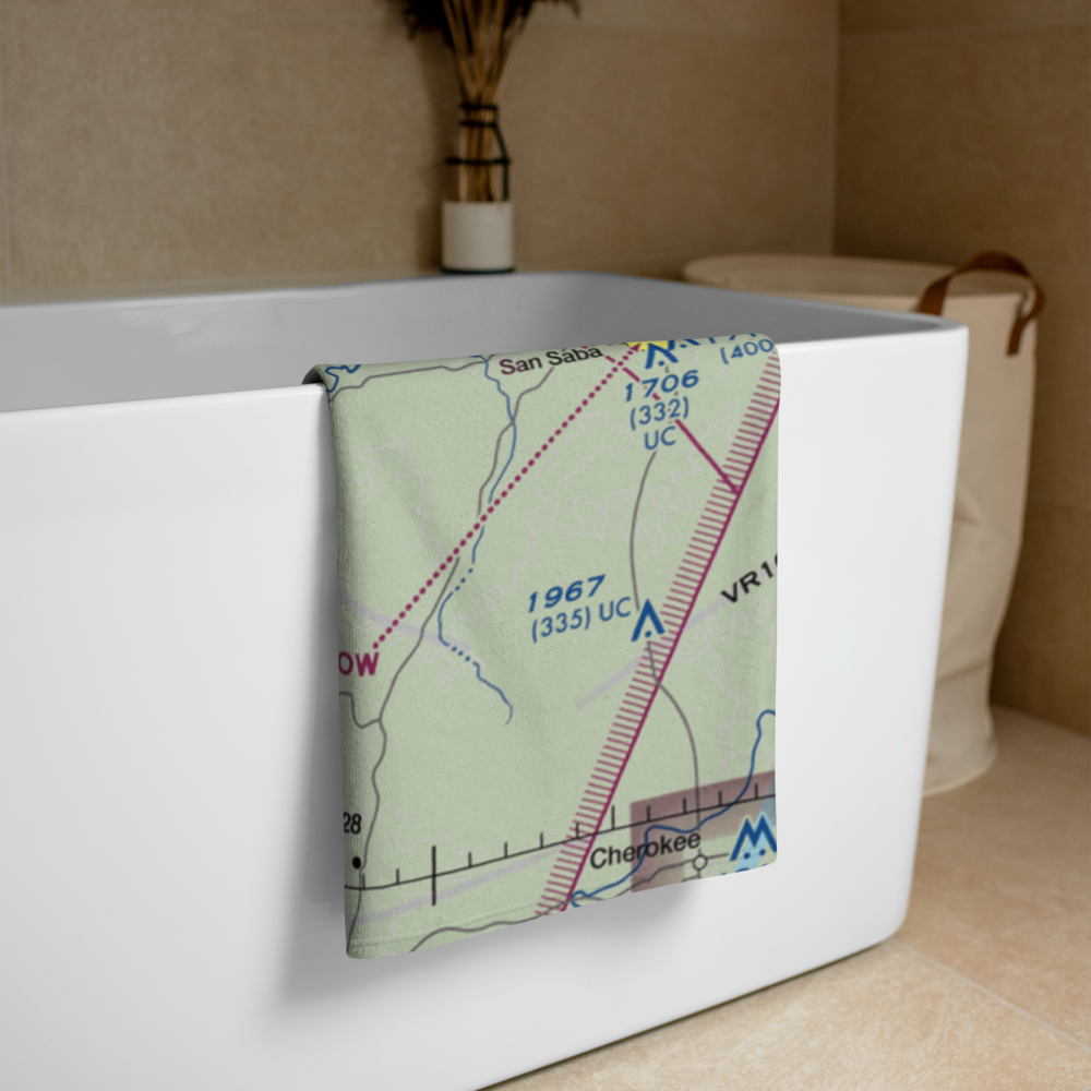 Deep Creek Ranch Airport (XS61) VFR Sectional Towel 