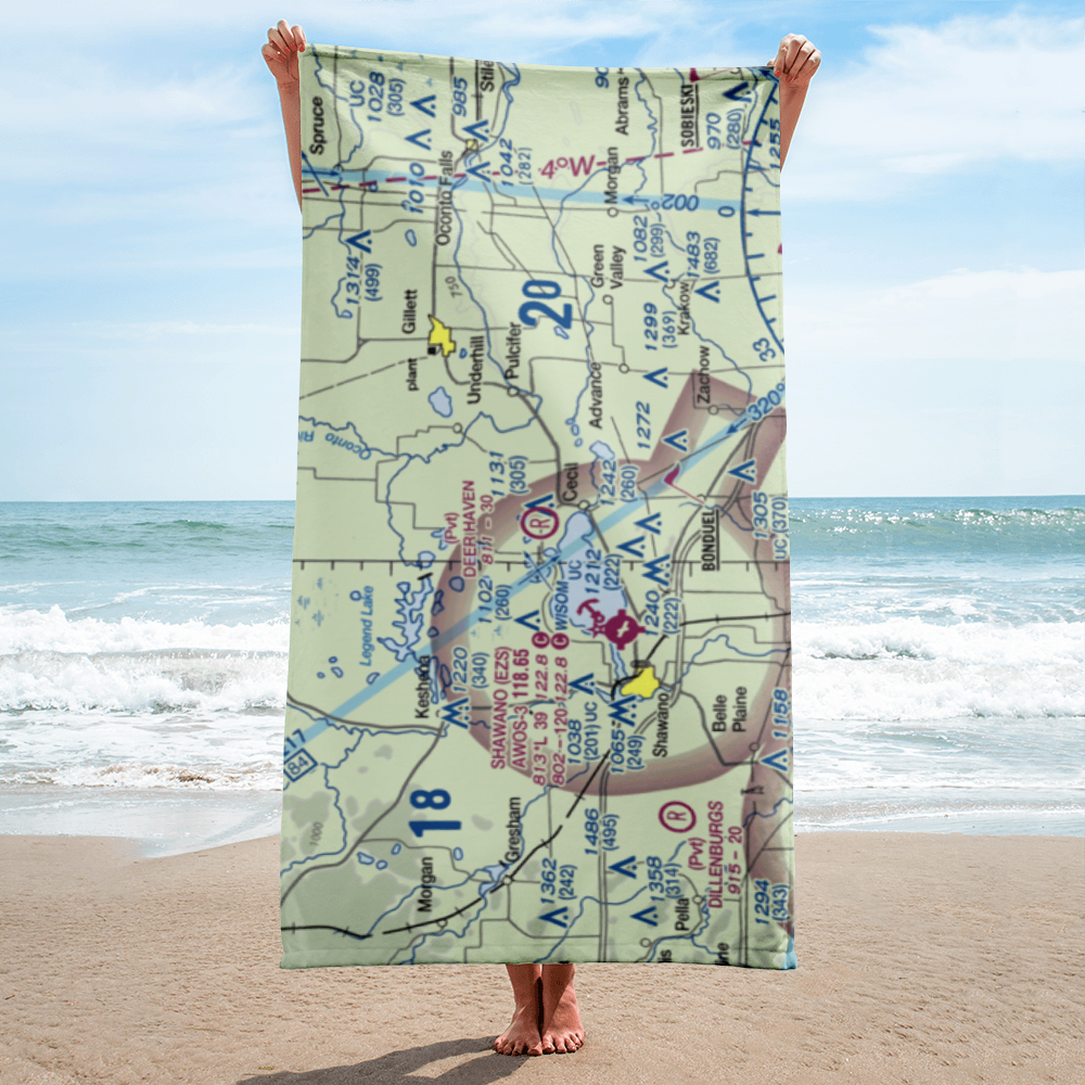 Deer Haven Ranch Airport (WI60) VFR Sectional Towel 