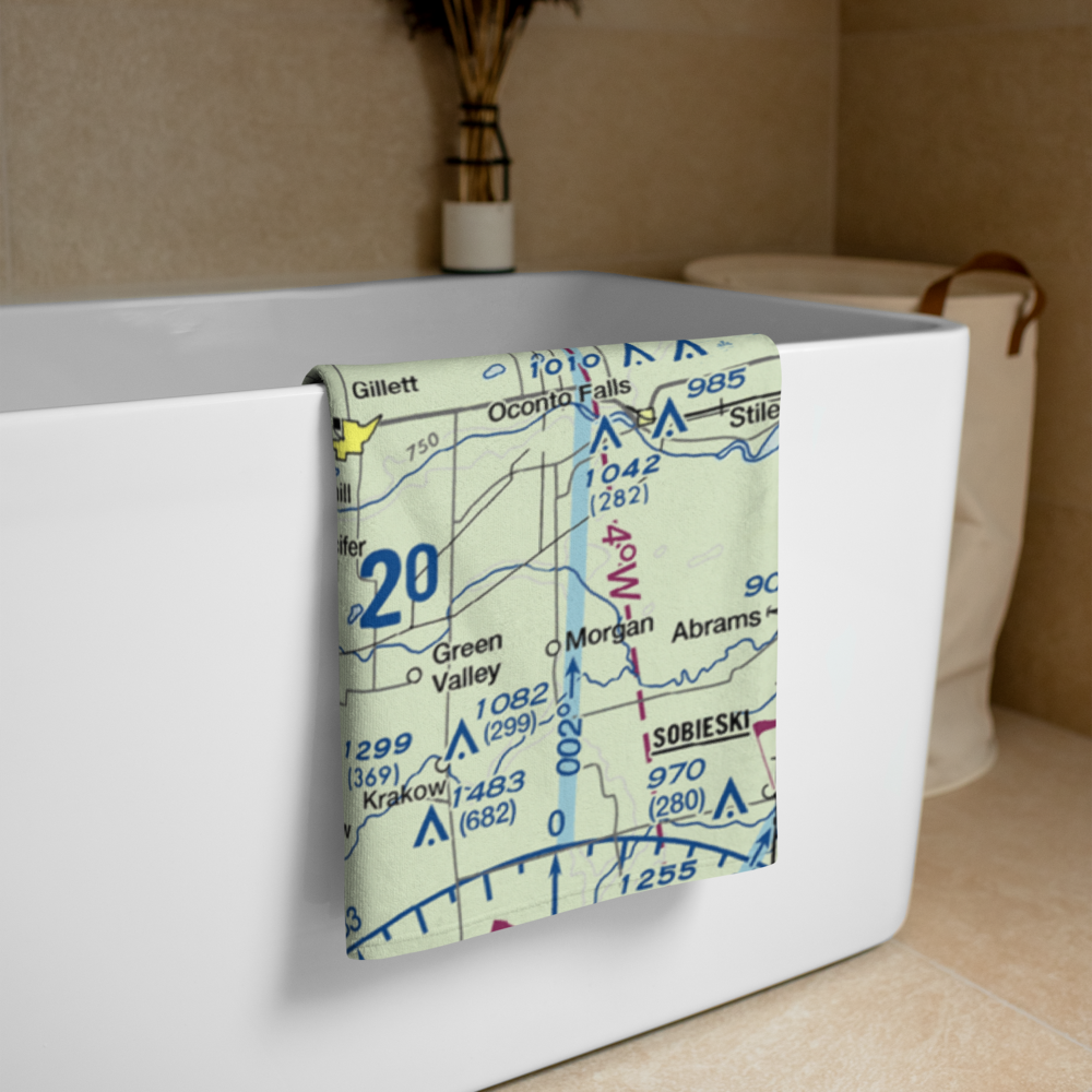 Deer Haven Ranch Airport (WI60) VFR Sectional Towel 