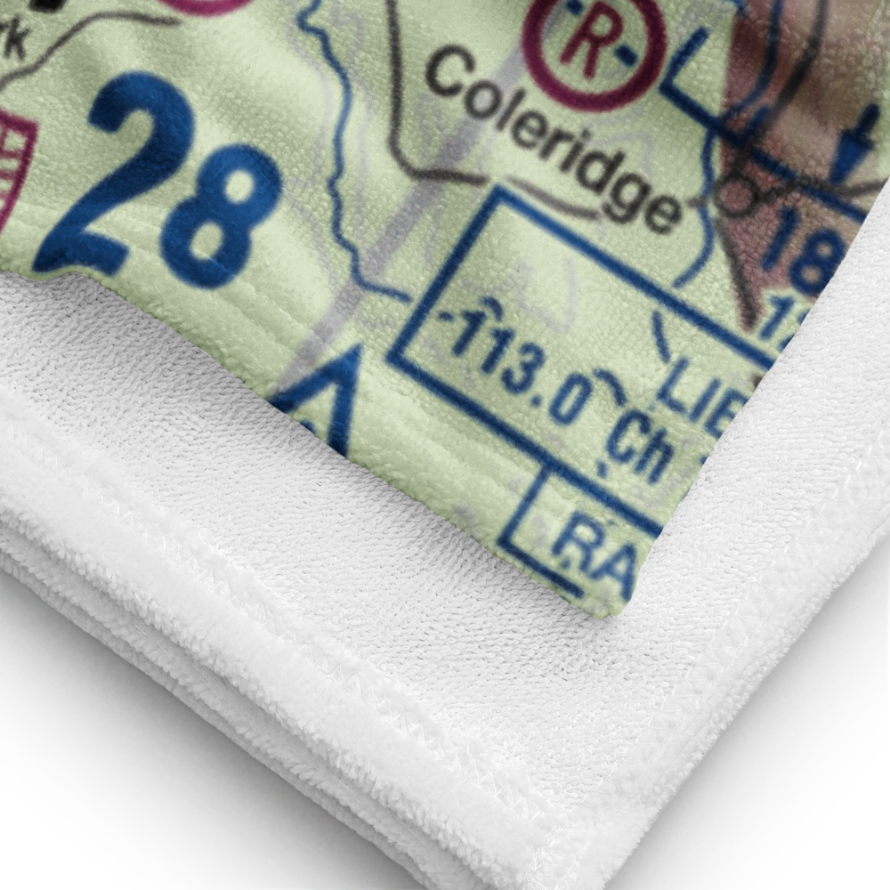 Delk's Airport (1NC0) VFR Sectional Towel 