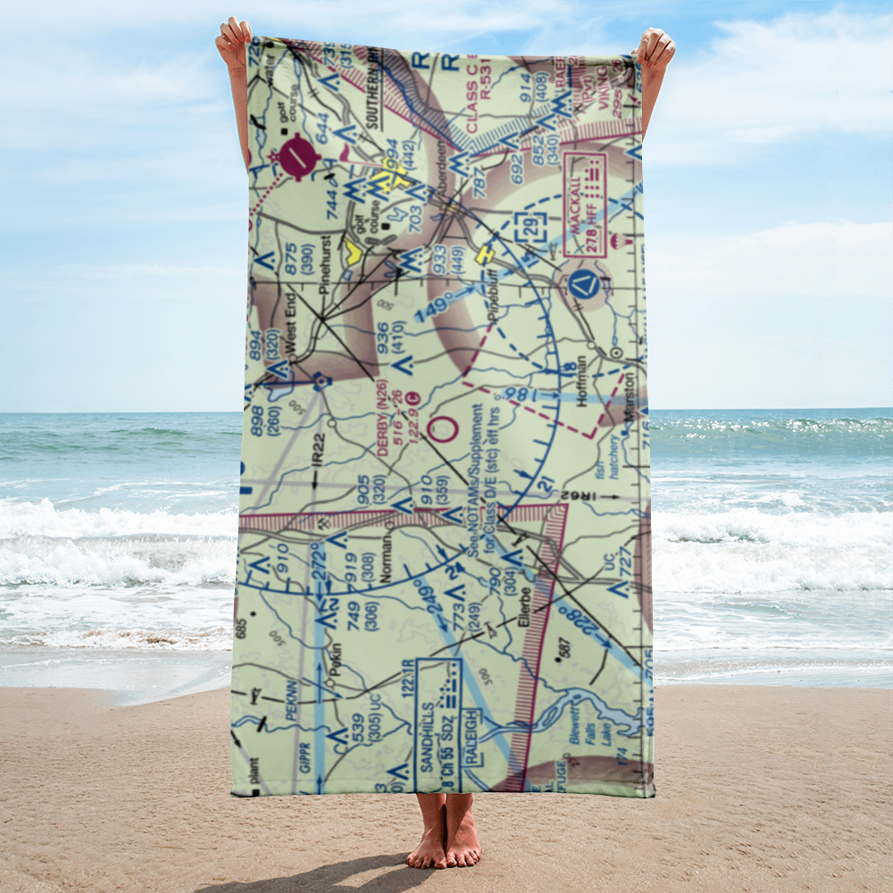 Derby Aerodrome (N26) VFR Sectional Towel 