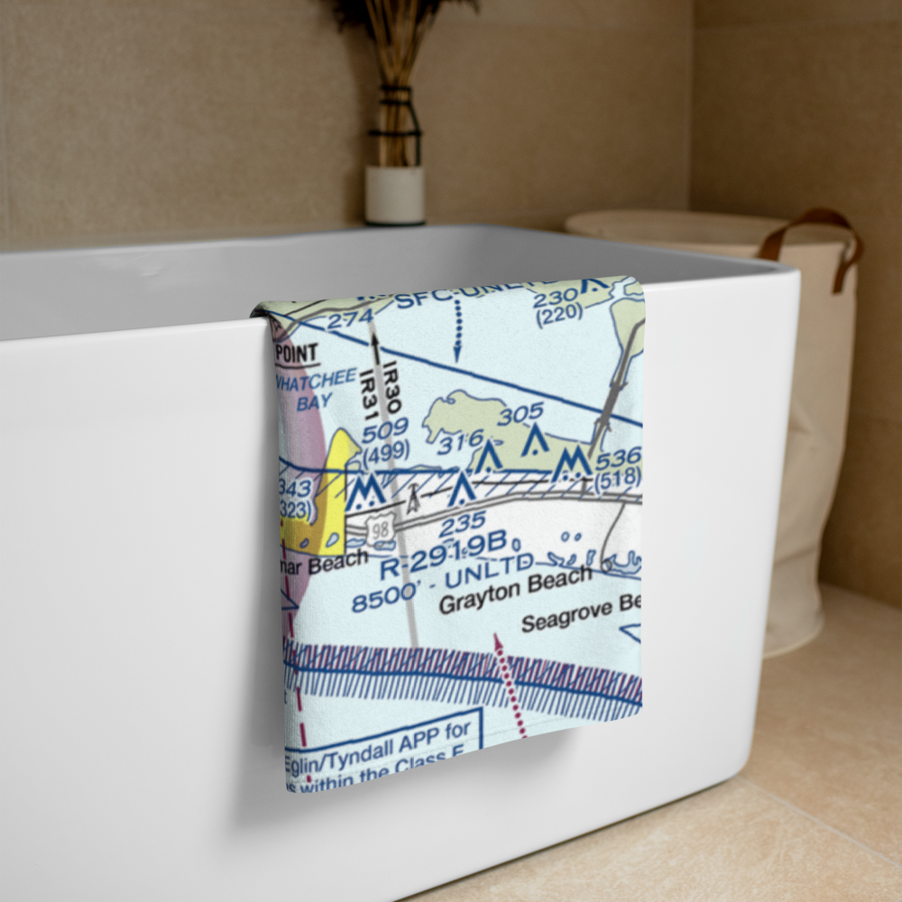 Destin Executive Airport (DTS) VFR Sectional Towel 