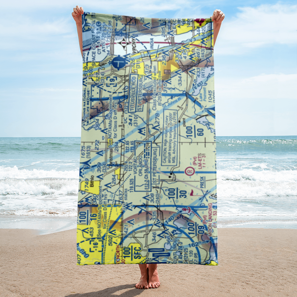 Devils Garden Strip (FA18) VFR Sectional Towel 