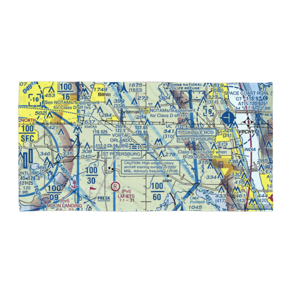 Devils Garden Strip (FA18) VFR Sectional Towel 