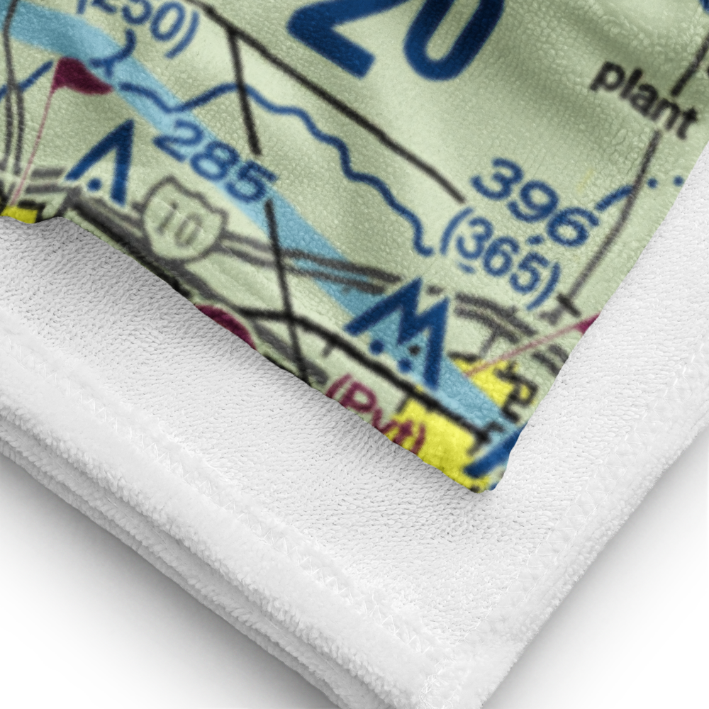 Di's Cajun Restaurant Airport (LA52) VFR Sectional Towel 