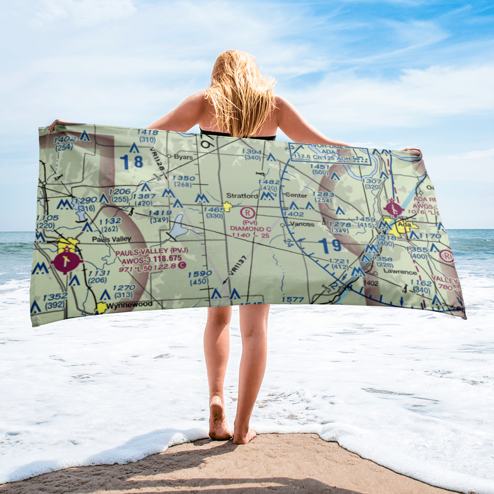 Diamond C Ranch Airport (9OK5) VFR Sectional Towel 