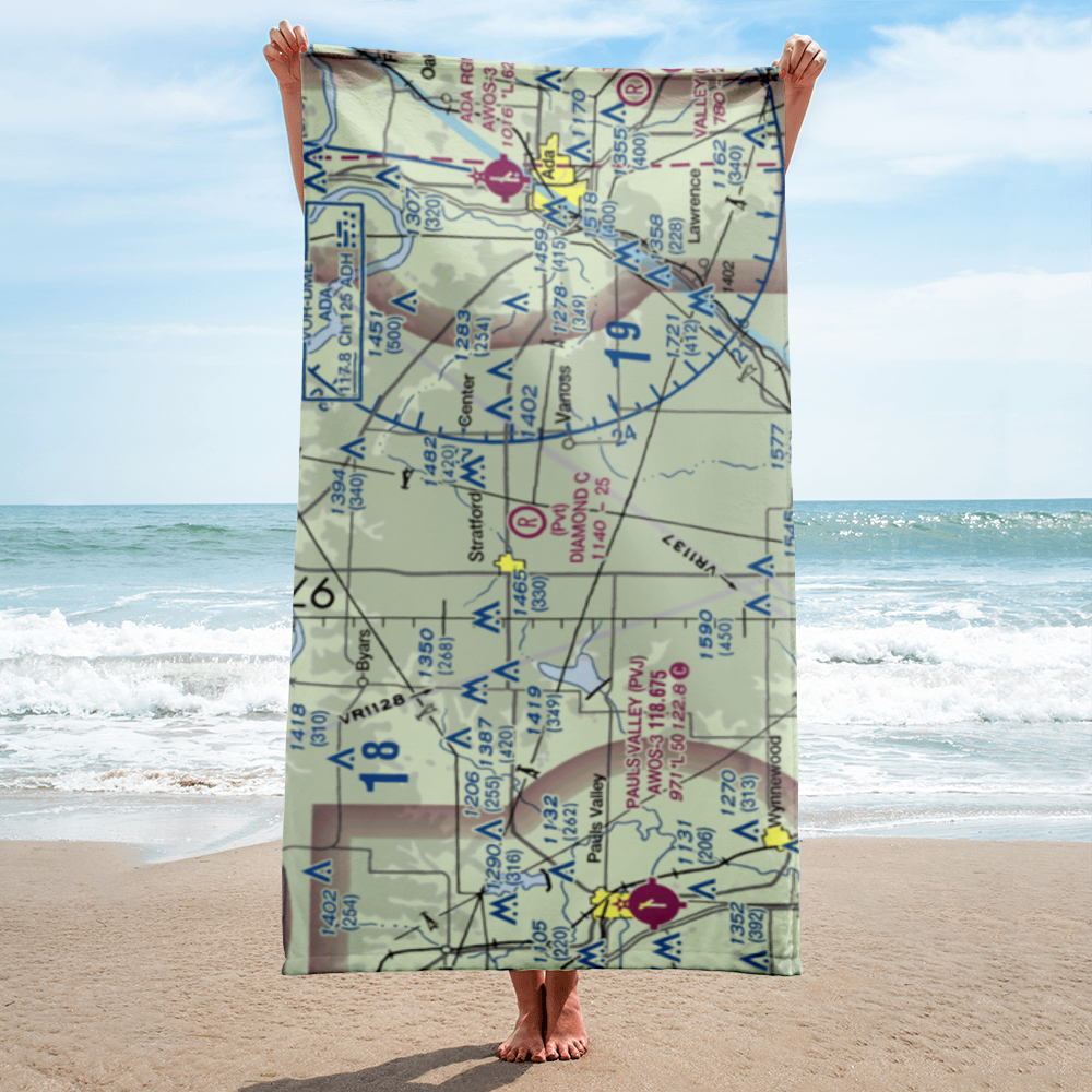 Diamond C Ranch Airport (9OK5) VFR Sectional Towel 