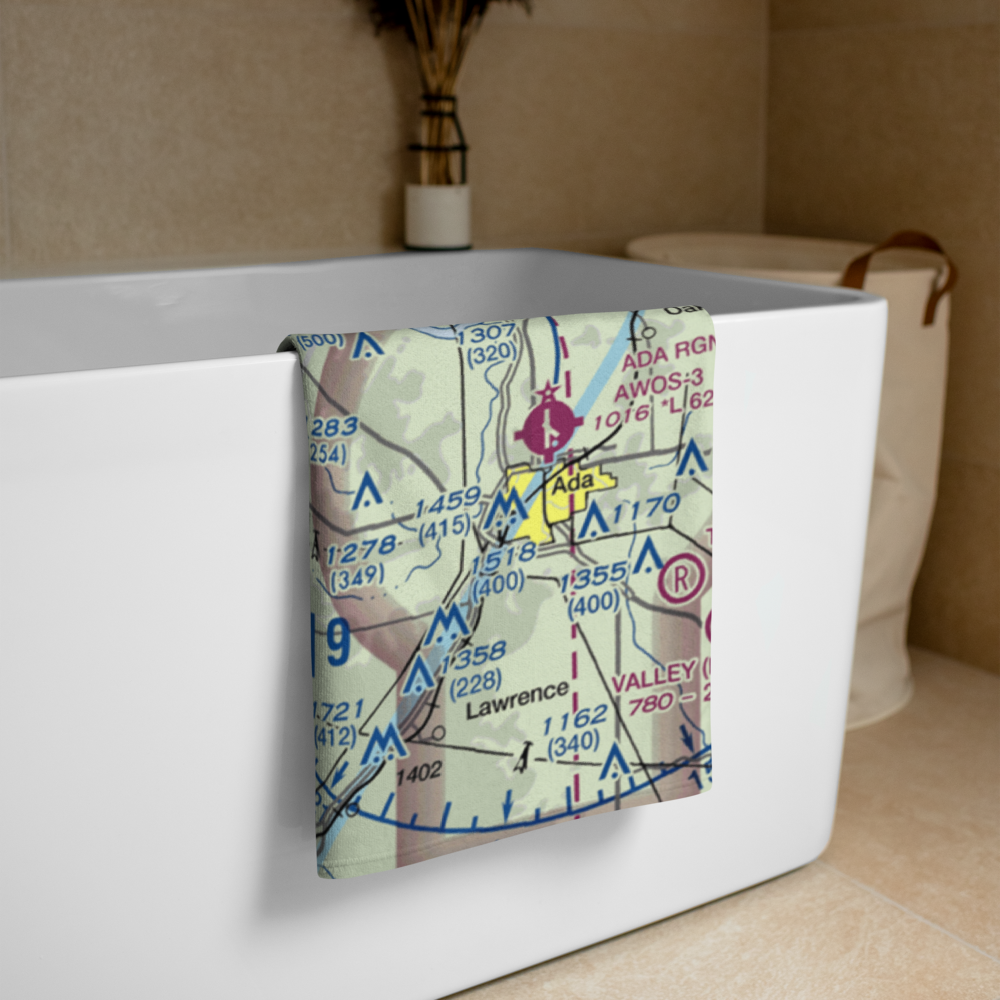 Diamond C Ranch Airport (9OK5) VFR Sectional Towel 