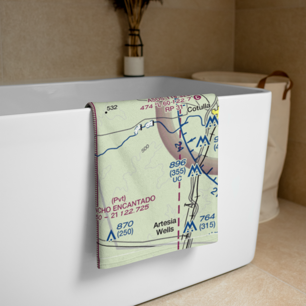 Diamond H Ranch Airport (0XS0) VFR Sectional Towel 