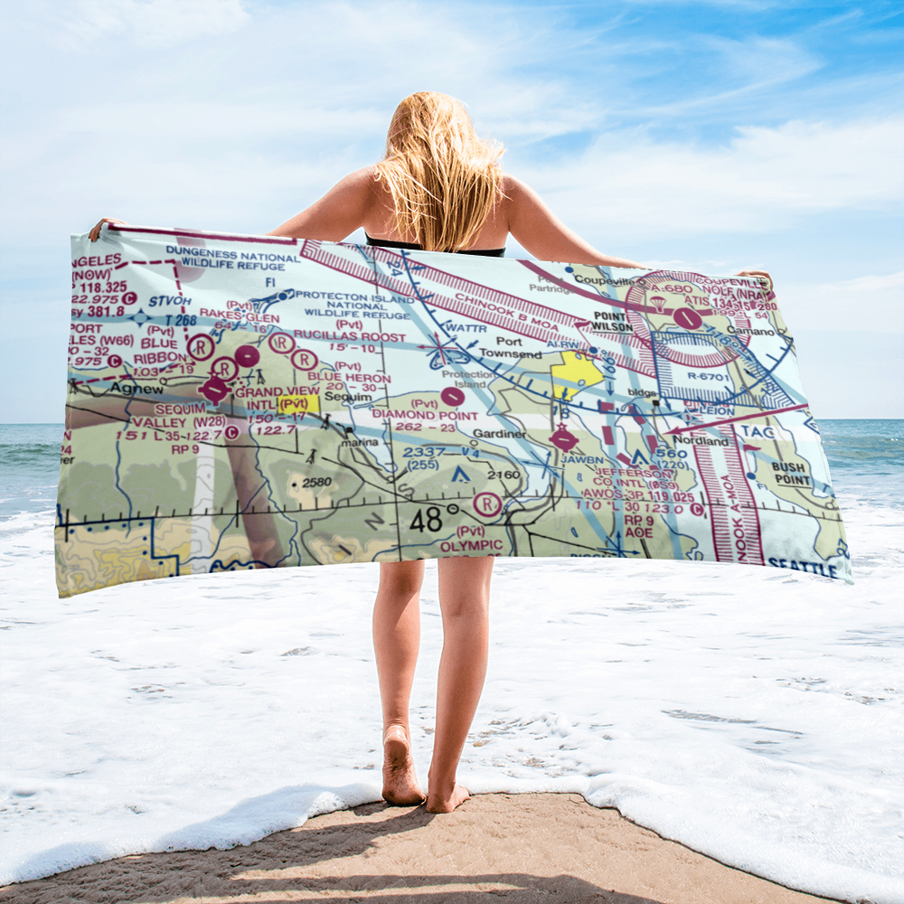 Diamond Point Airstrip (2WA1) VFR Sectional Towel 