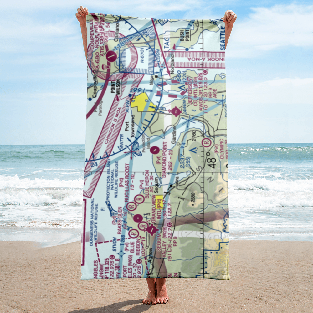 Diamond Point Airstrip (2WA1) VFR Sectional Towel 
