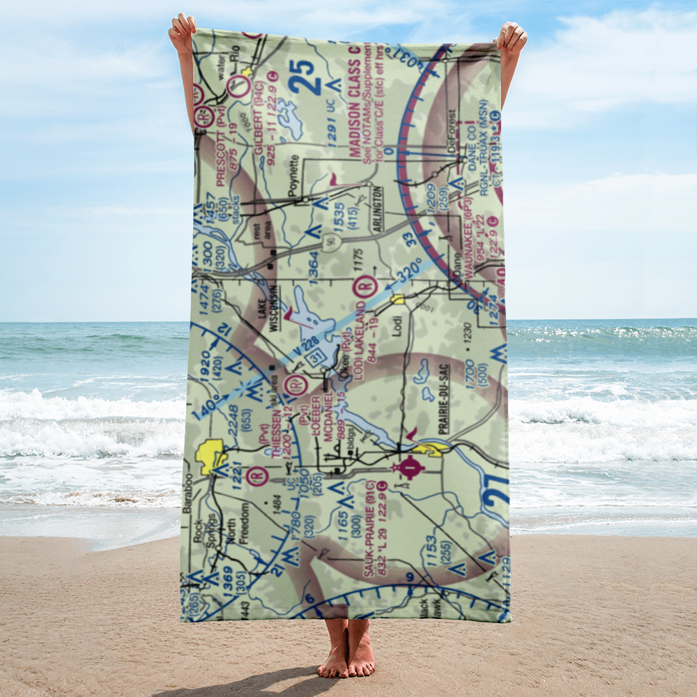 Diedrich Seaplane Base (11WN) VFR Sectional Towel 