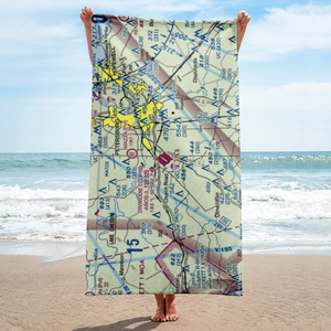 Dinwiddie County Airport (PTB) VFR Sectional Towel