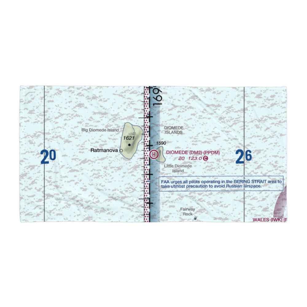 Diomede Heliport (DM2) VFR Sectional Towel 