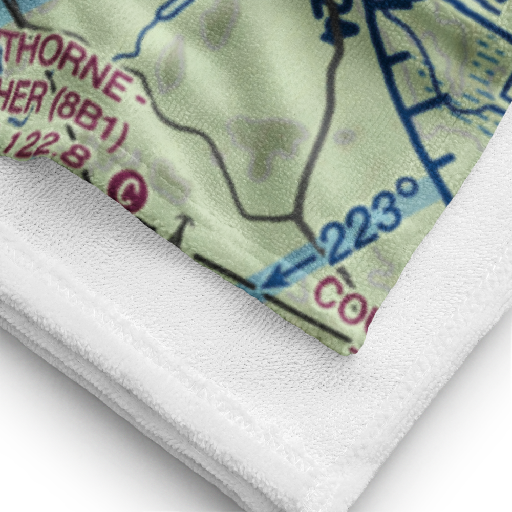 Diving Rock Seaplane Base (07NH) VFR Sectional Towel 