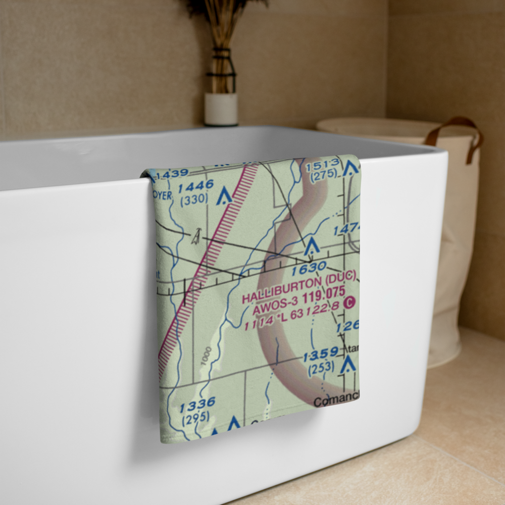 Djs Airport (OK07) VFR Sectional Towel 