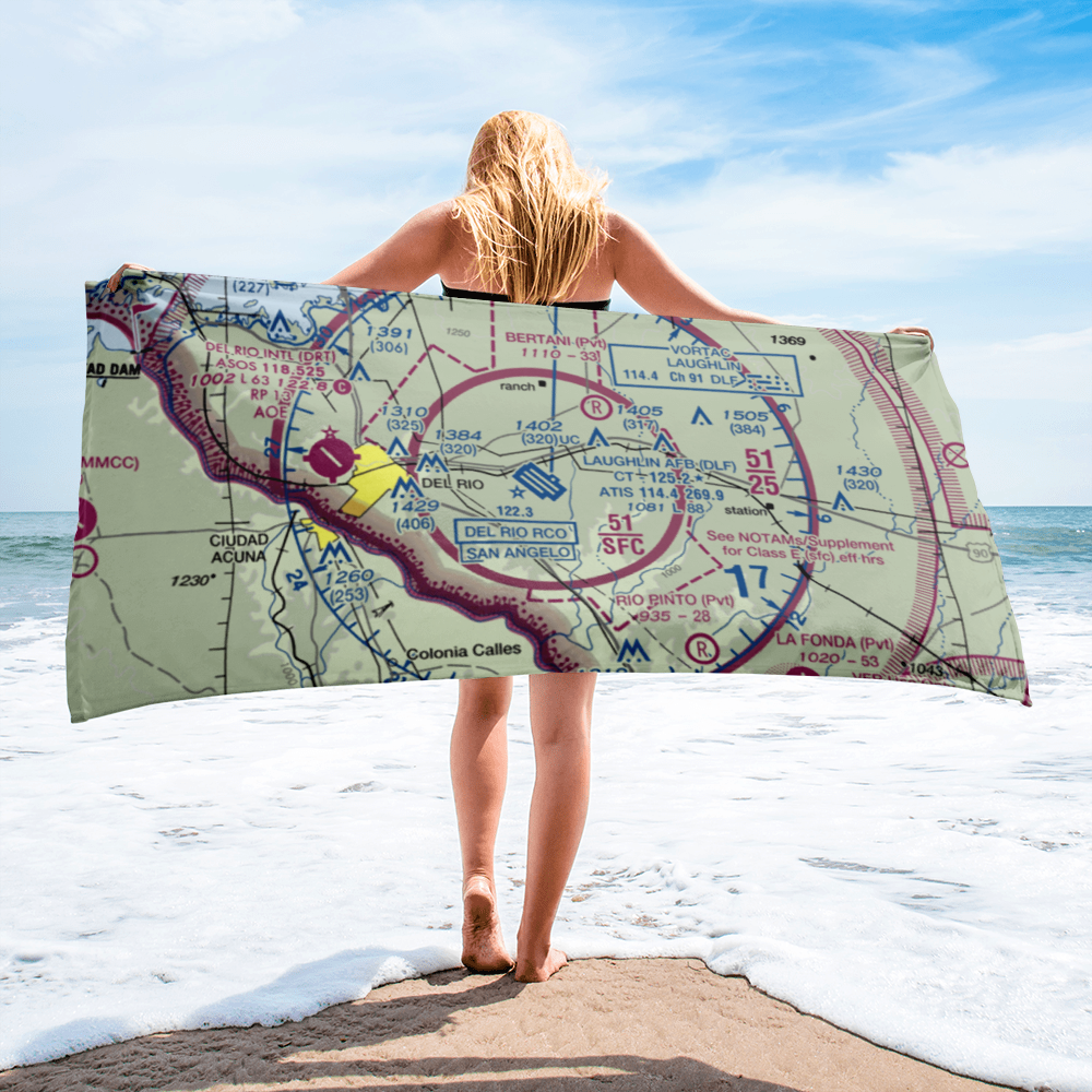 DLF Airport (DLF) VFR Sectional Towel 