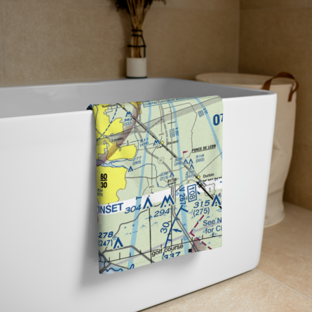 Doctors Lake Seaplane Base (62FD) VFR Sectional Towel 