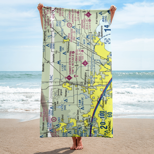 Dodge Airport (MI50) VFR Sectional Towel