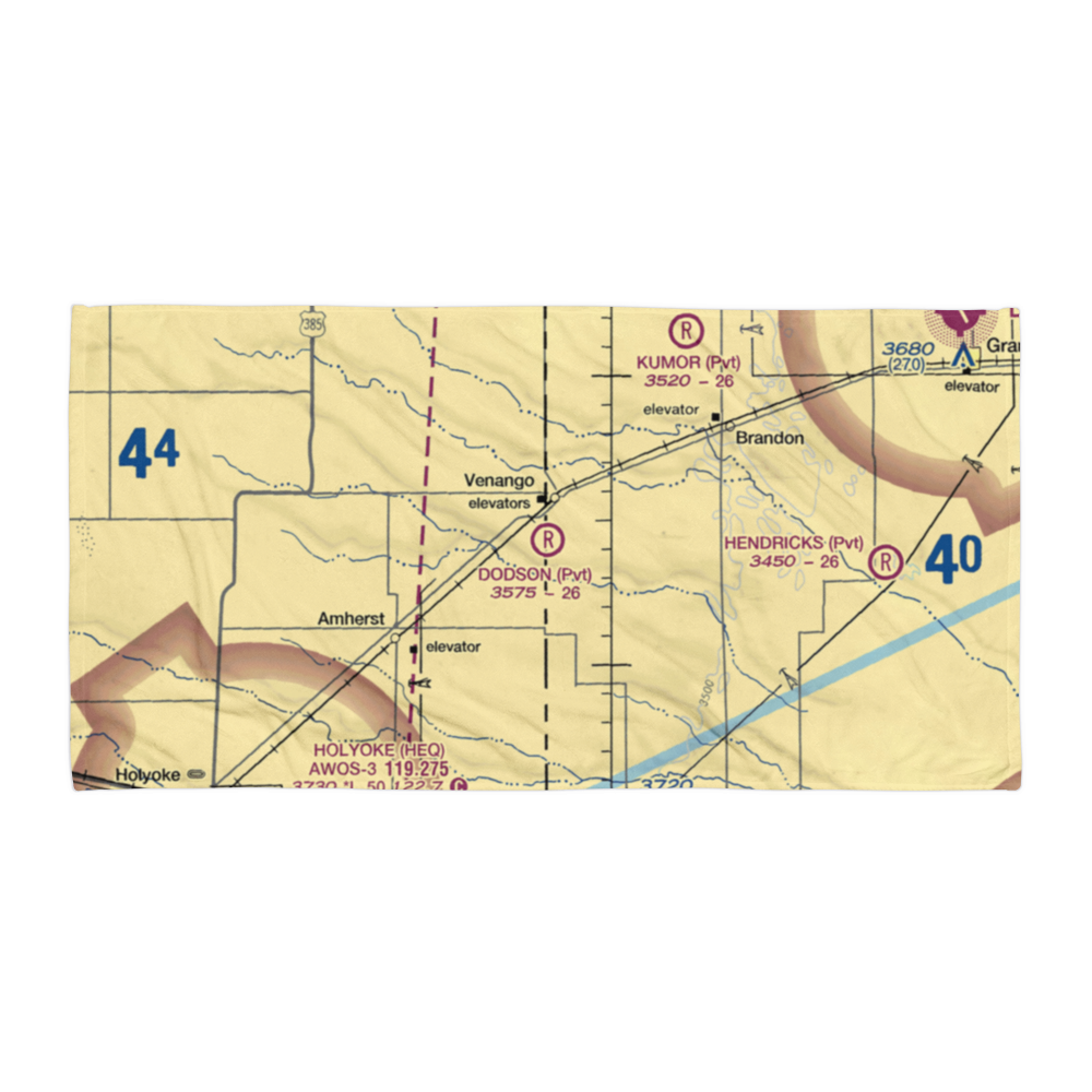 Dodson Brothers Airport (5NE9) VFR Sectional Towel 