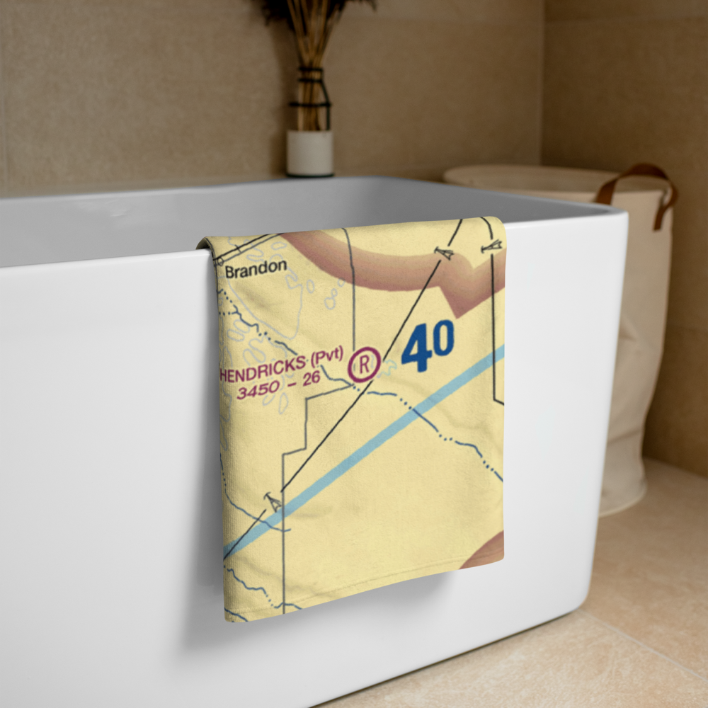 Dodson Brothers Airport (5NE9) VFR Sectional Towel 