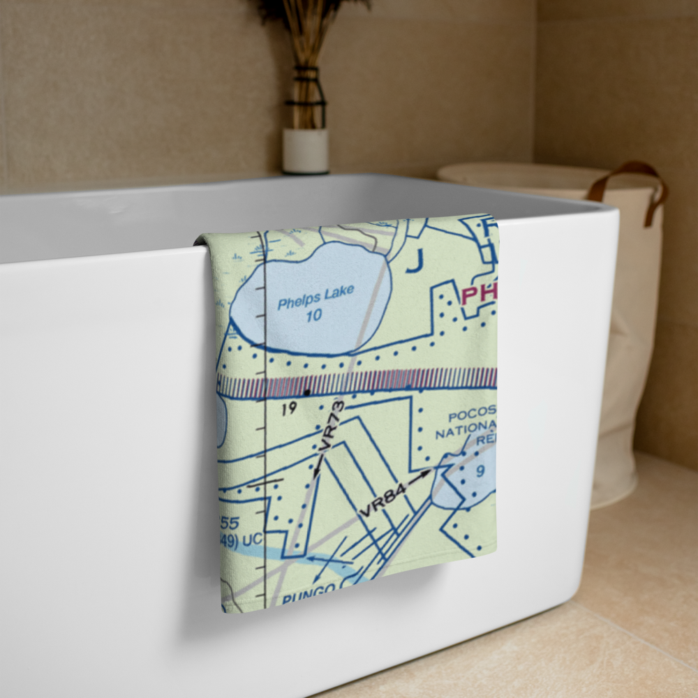 Donald's Air Park Inc. Airport (7NC) VFR Sectional Towel 