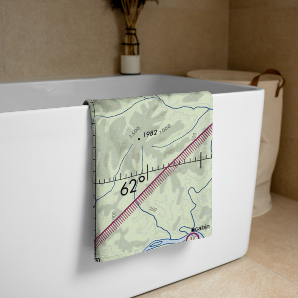 Donlin Creek Airporr (01AA) VFR Sectional Towel 