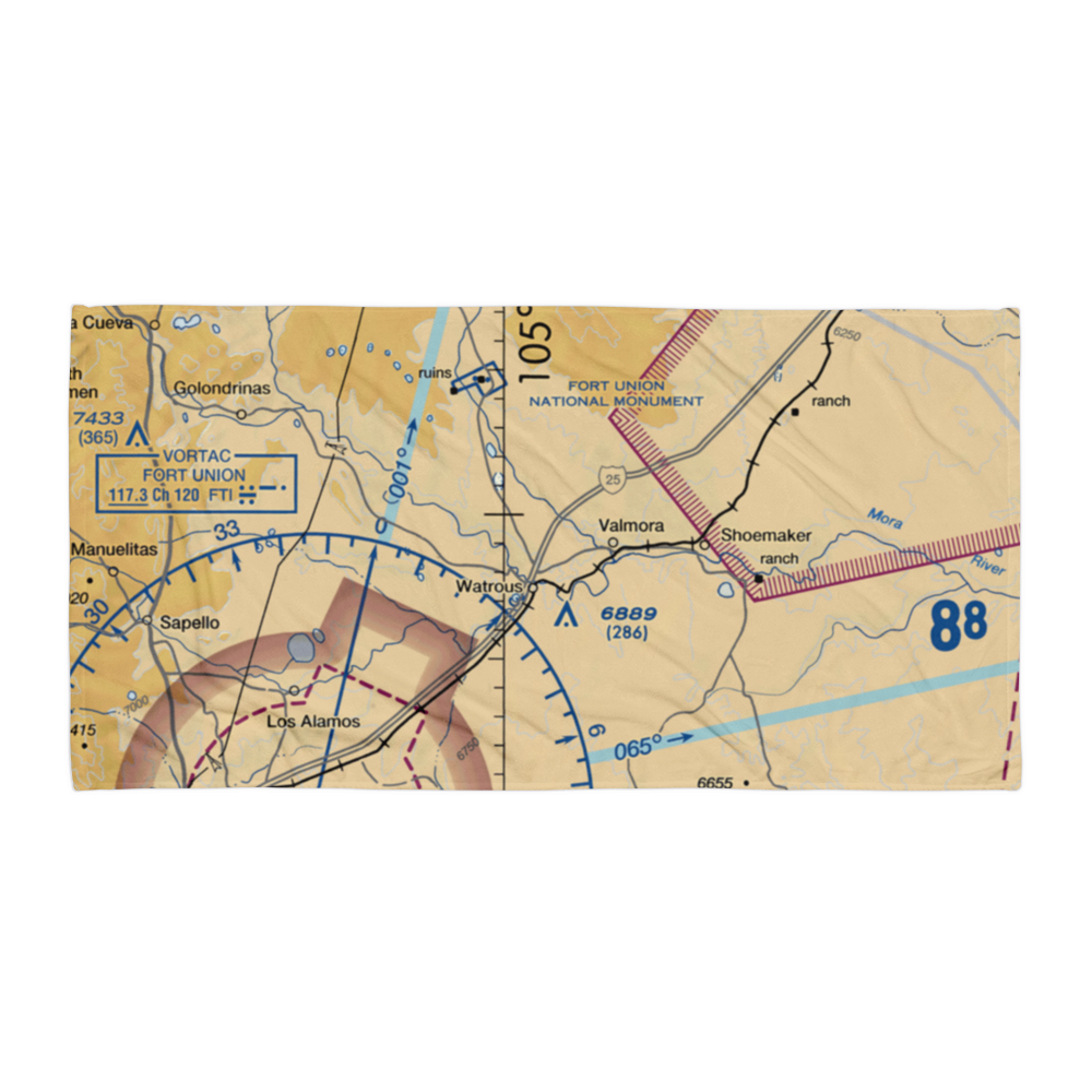 Doolittle Ranch Airport (NM75) VFR Sectional Towel 