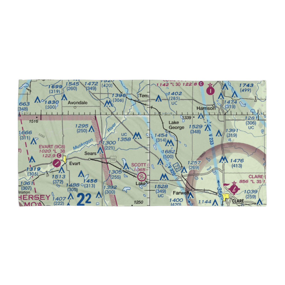 Doss Field (3MI0) VFR Sectional Towel 