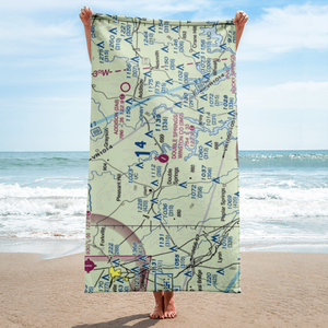 Double Springs/Winston County Airport (3M2) VFR Sectional Towel