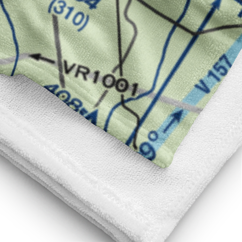 Douglas Municipal Airport (DQH) VFR Sectional Towel 