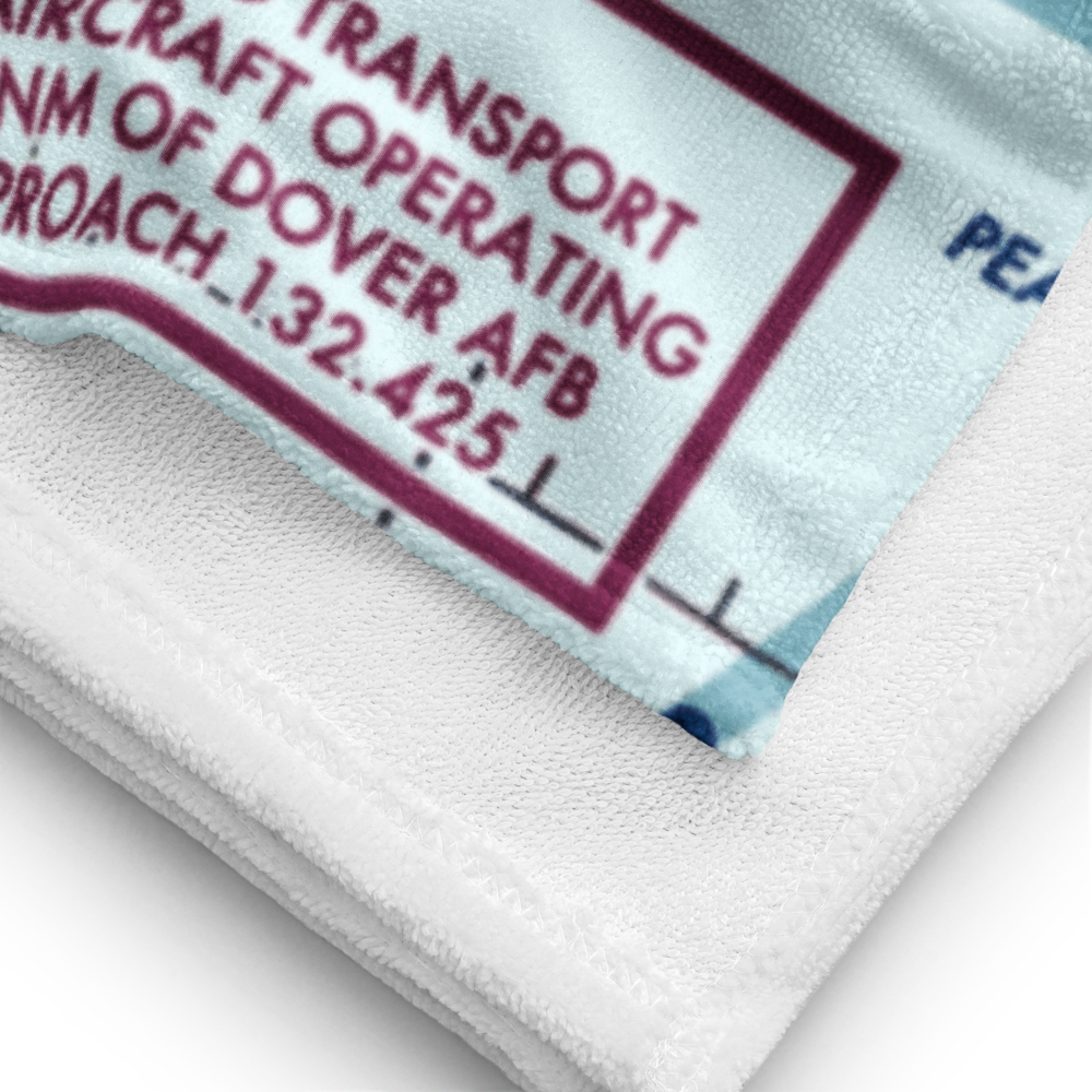 Dover Air Force Base (DOV) VFR Sectional Towel 