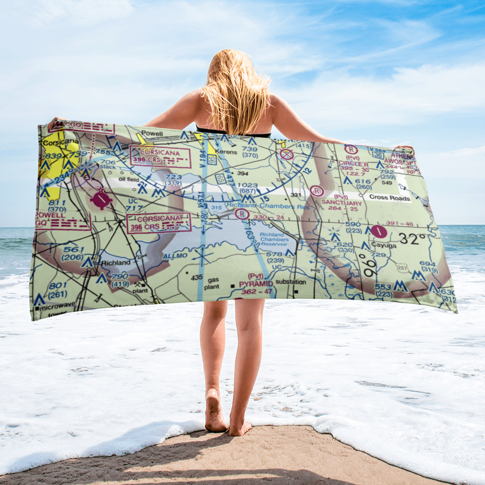 Dow Ranch Airport (63TX) VFR Sectional Towel 