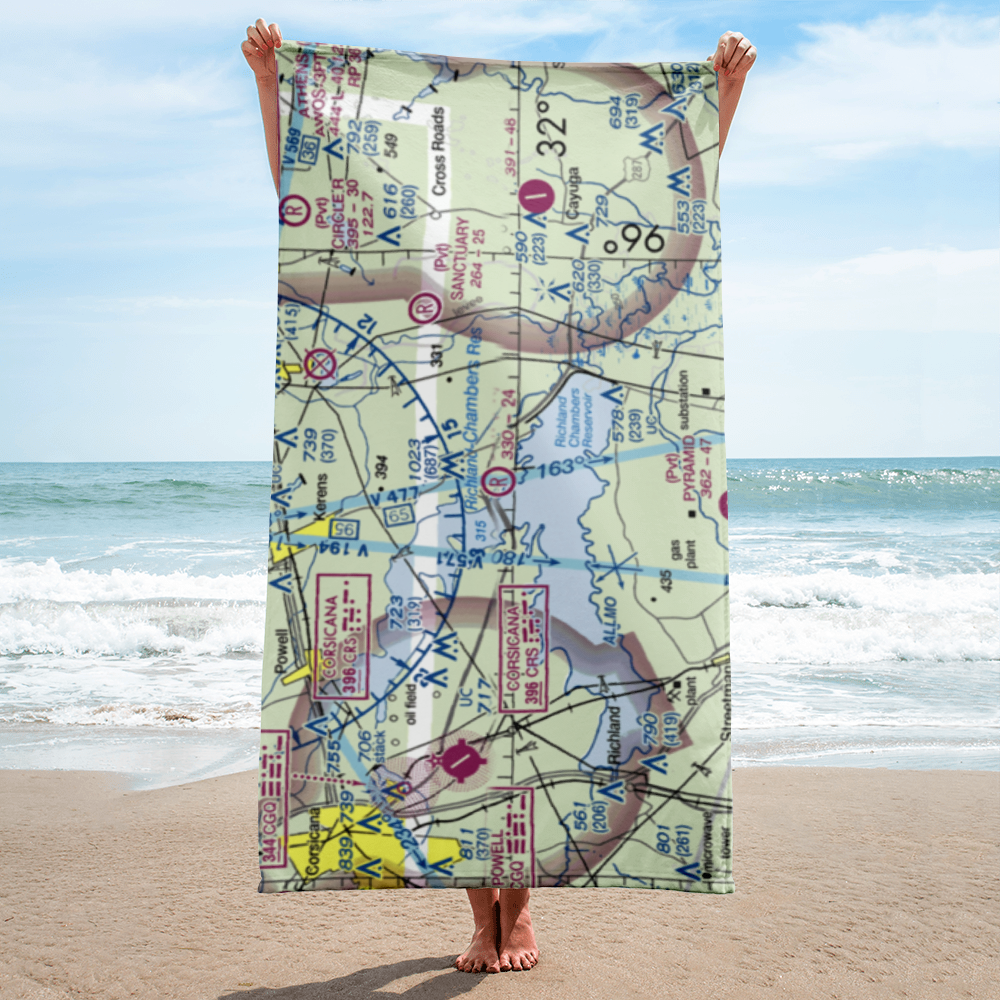 Dow Ranch Airport (63TX) VFR Sectional Towel 