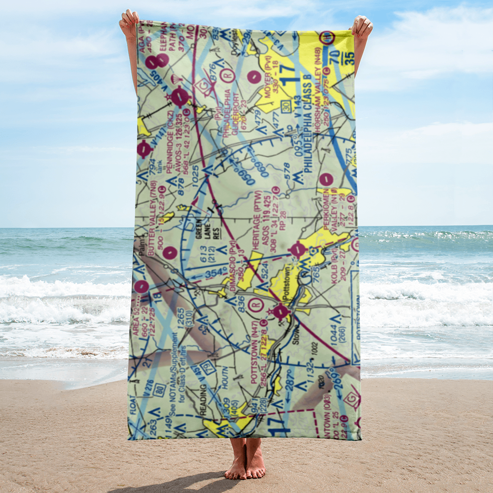 Drewniany-Springmeadow Airport (PA85) VFR Sectional Towel 